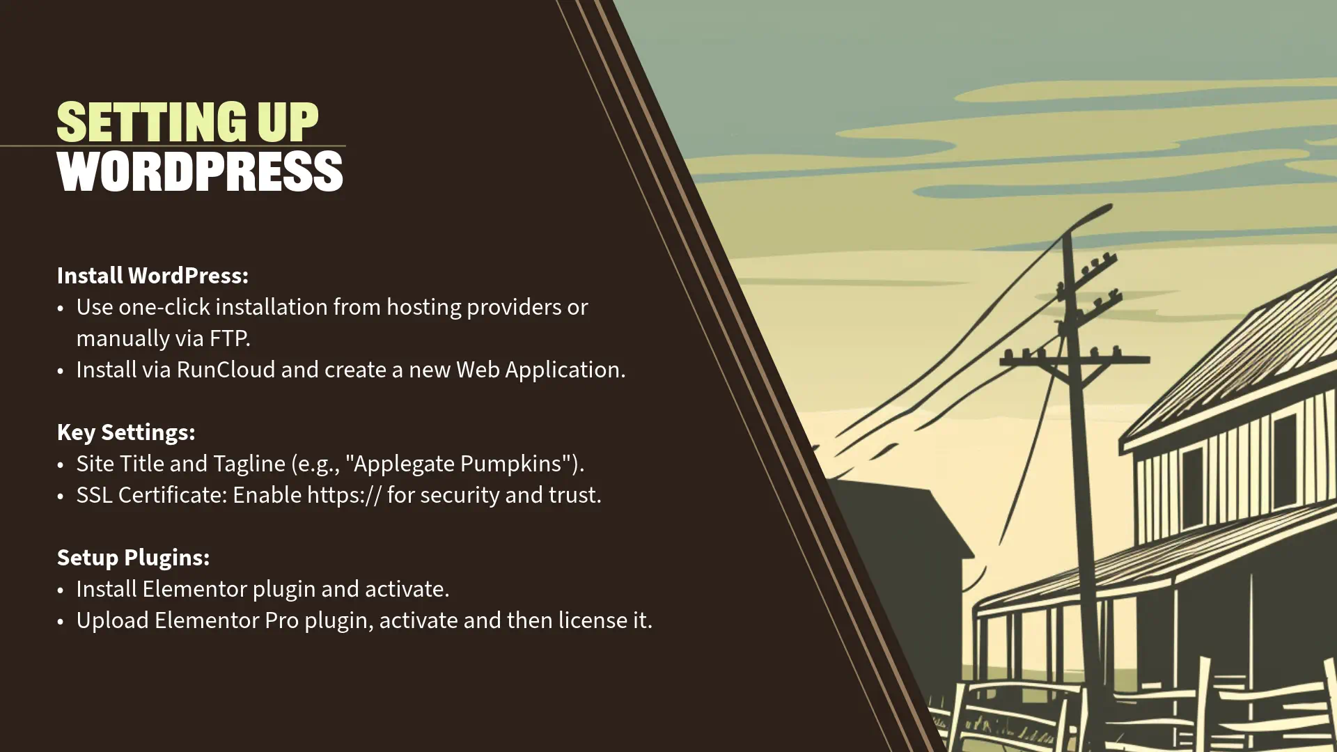 Building Your First Website with WordPress and Elementor: Setting Up WordPress Site