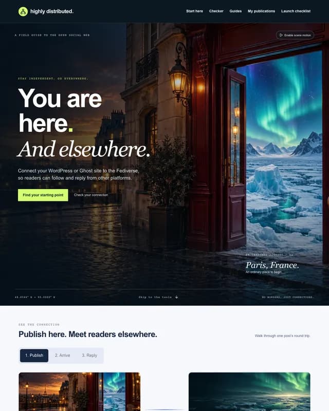 Highly Distributed website
