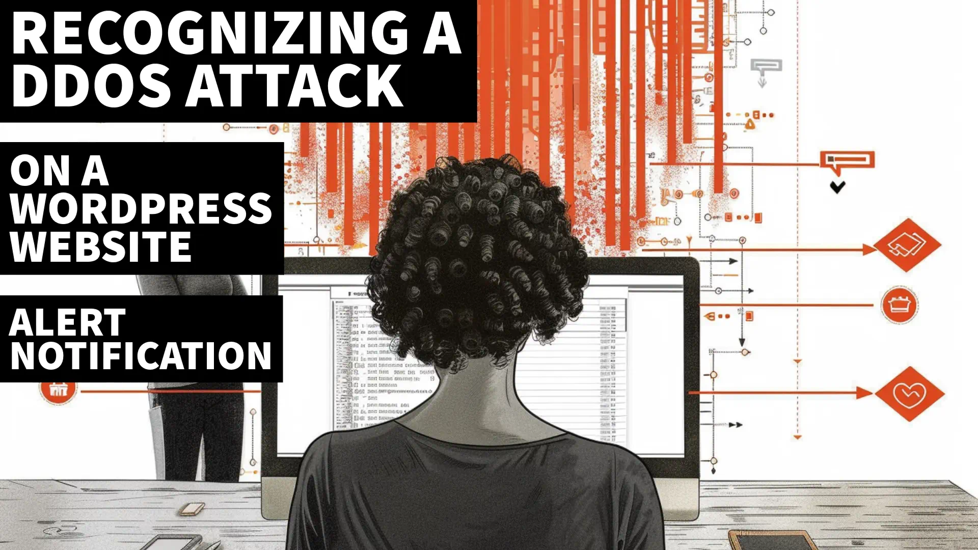 DDoS attack detection Recognizing a DDoS attack on WordPress website alert
