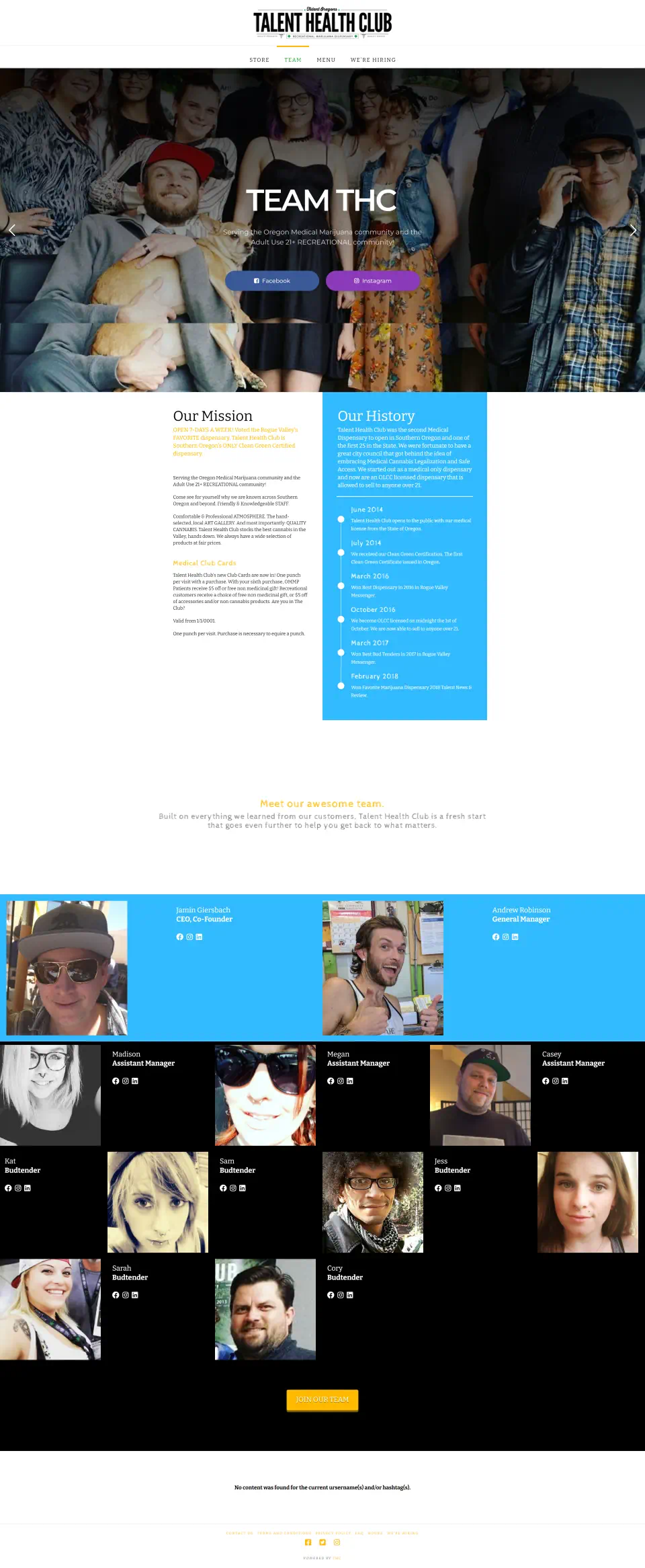 Diverse team at Talent Health Club.