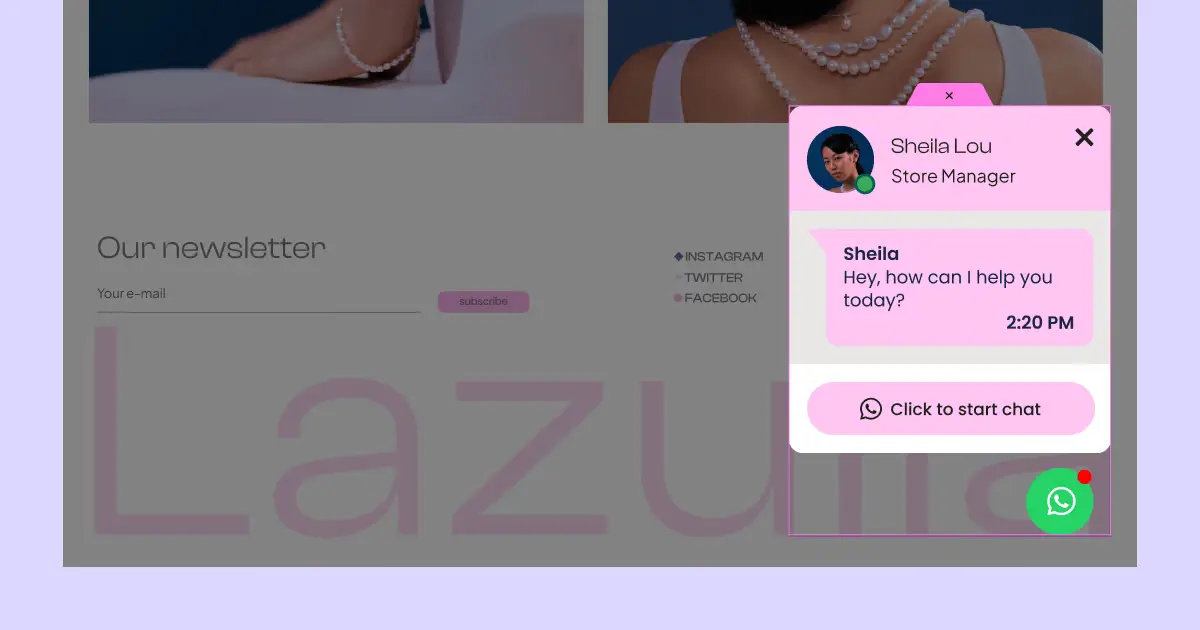 Chat with store manager Sheila Lou